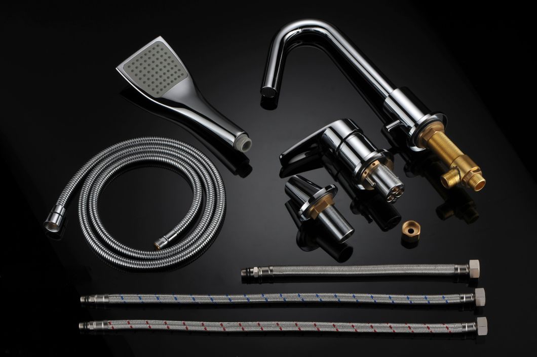 3 Hole Shower Bathtub Faucet Pull out Shower Head Water Mixer Buy