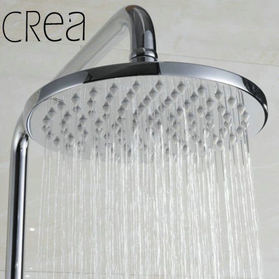 8 Inch Waterfall Rainfall Square Round Mirror Finish Brass 304 Stainless Steel Ultra Thin Shower Head