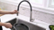 Stainless Steel Pull Down Kitchen Sink Faucet with Sprayer Black