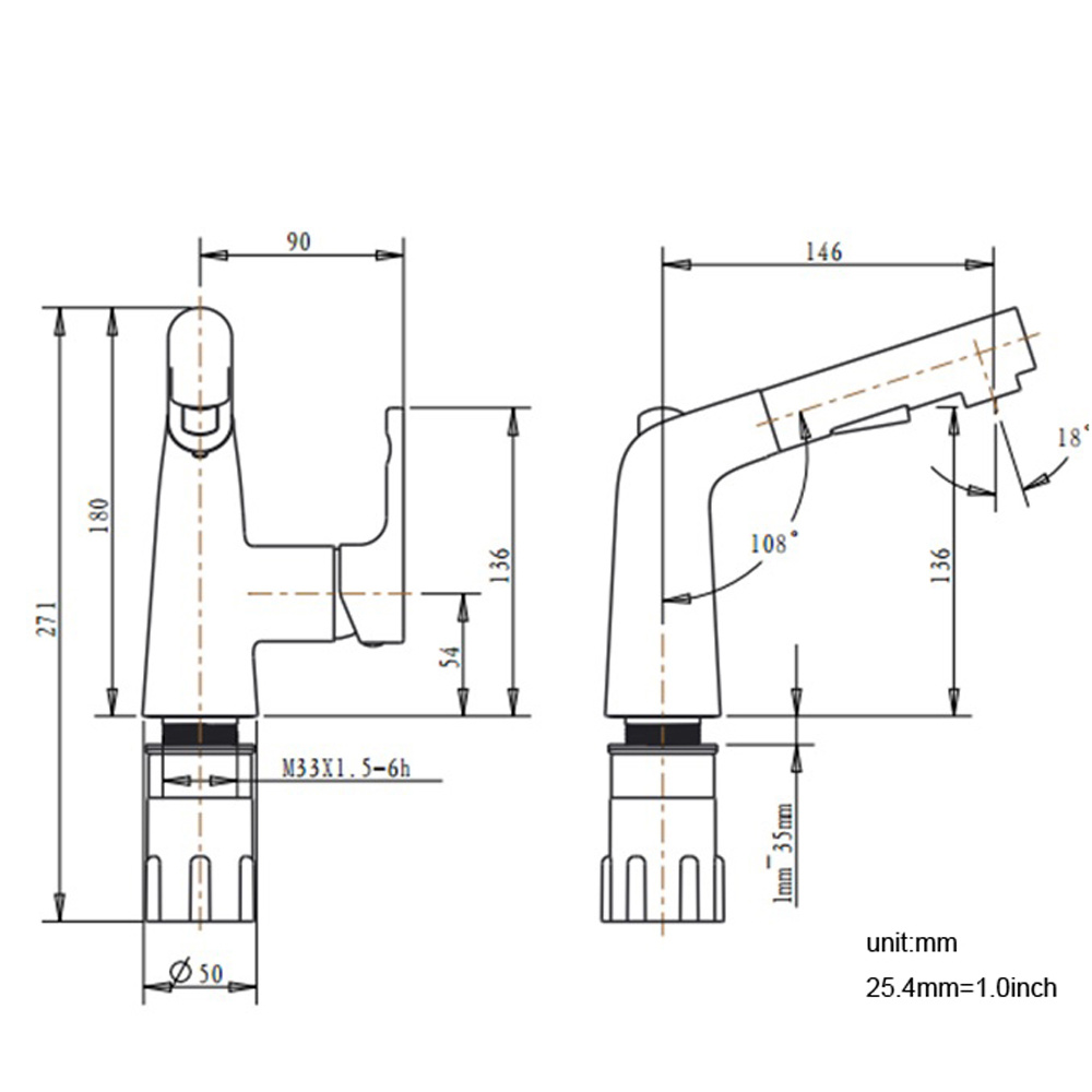 Pull out Bathroom Faucet, Basin Mixer Tap with Sprayer Buy Pull out