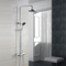 Wall Mounted Bathroom Shower Set with ABS Shower Head and Hand Shower