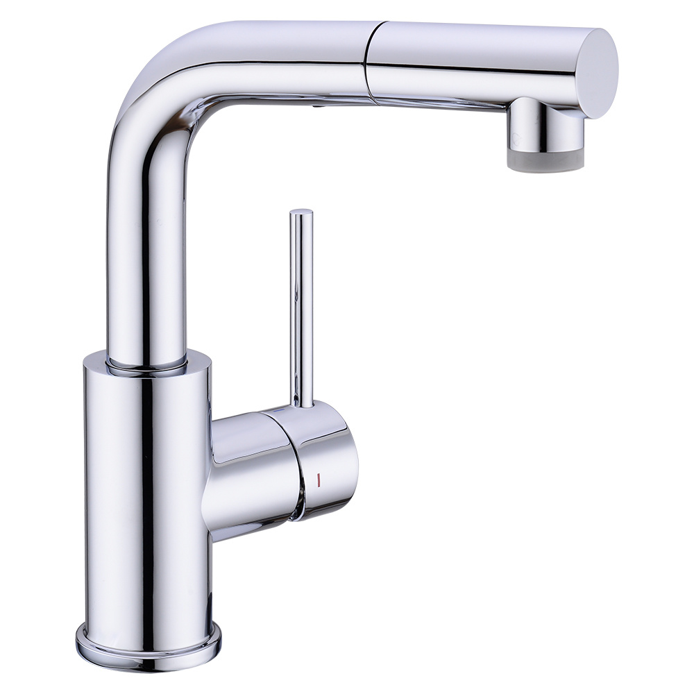 Bathroom Faucet with Pull out Sprayer, Pull out Bar Faucet in Chrome