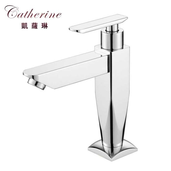 Square Barss Lavatory Cold Sink Faucet in Chrome (101184)