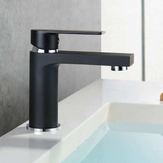 Black Bathroom Faucet, Lavatory Faucet, Basin Mixer Tap in Black