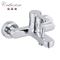 Contemporary Brass Single Lever Wall-Mounted Bathtub Faucet in Chrome (23805)