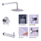 Wall Mounted Shower Head Waterfall Hand Shower