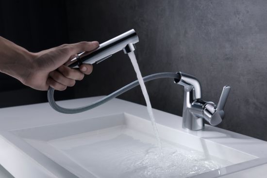 Pull out Washing Basin Faucet Spray Water Tap