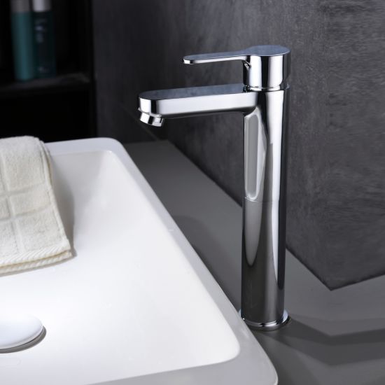 Single Hole Vessel Sink Faucet, Tall Faucet for Sink Bowl