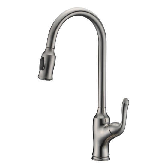 304 Stainless Steel Burshed Surface Classic Pull out Kitchen Faucet