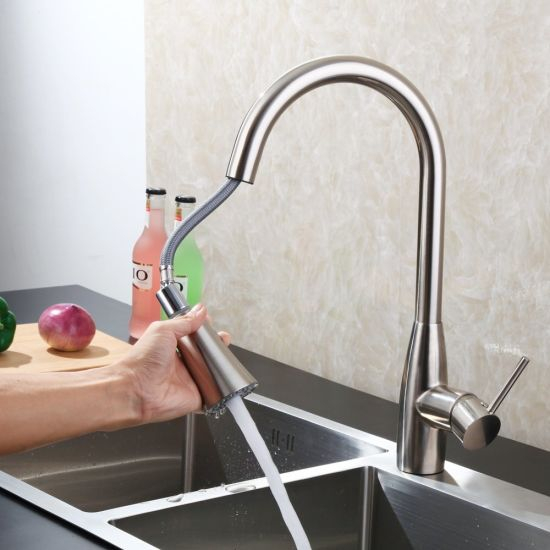 Kitchen Faucet Pull out Sink Tap Stailess Steel Use