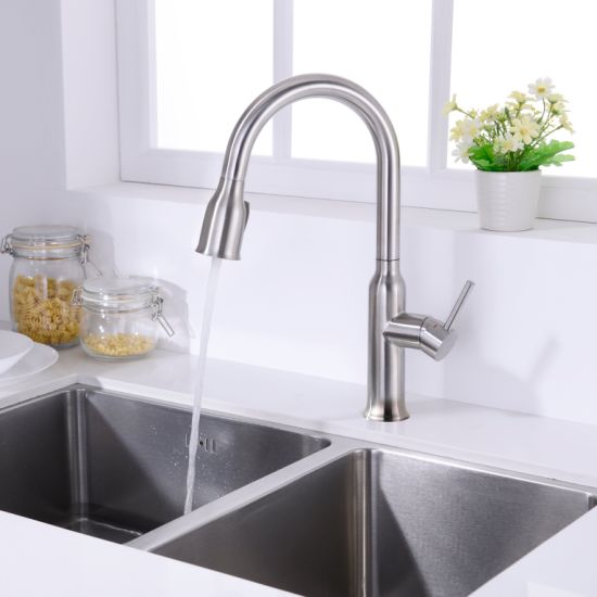 Easy Clean Kitchen Sink Pull out Hot & Cold Water Faucet Tap