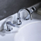 Pull out Bathroom Faucet with Shower Head 3 Hole Tap