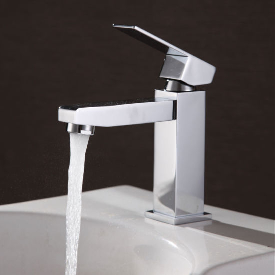 Square Basin Tap in Chrome