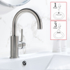Stainless Steel Faucet Cold&Hot Mixer Purified Drink Water Tap Faucet