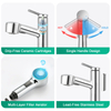 304 stainless steel taps pull out bathroom basin faucet 