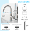 Single handle brushed ceramic spool stainless steel kitchen faucet