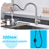 360 degree rotation with multiple water outlet modes stainless steel kitchen tap pull-out faucet