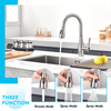 360 degree rotation with multiple water outlet modes stainless steel kitchen tap pull-out faucet