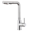 Pull out kitchen faucet with clean water taps