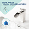 Single hole new design bathroom taps basin stainless steel faucet