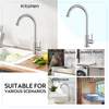 Single cooling single handle 304 stainless steel taps kitchen faucet