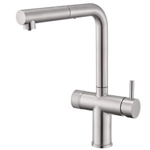 3 way with clean water kitchen pull faucet