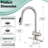 Pull out taps 304 stainless steel multifunctional kitchen faucet