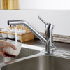 Stainless steel chrome color with water purification function kitchen faucet