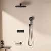 3 function thermostatic concealed stainless steel bathroom shower set