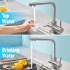 3 way stainless steel kitchen faucet with clean water