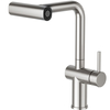 Multifunctional horizontal pull out stainless steel kitchen faucet