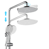 Two function thermostatic stainless steel bathroom shower set