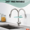 Pull out taps 304 stainless steel multifunctional kitchen faucet