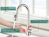 Chrome sensor pull out stainless steel kitchen faucet