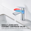 101019CP bathroom basin faucet with cold water in chrome plated