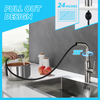 Factory custom 304 stainless steel kitchen tap pull out faucet