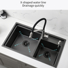 Nano PVD Handmade Stainless Steel Kitchen Sink and Hand Sink Black