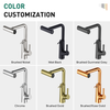 Stainless steel custom color factory direct sales kitchen faucet with soap dispenser