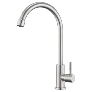 Single cooling single handle 304 stainless steel taps kitchen faucet