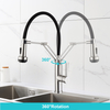 360 degree rotating stainless steel kitchen taps pull-out faucet