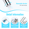 304 stainless steel faucet 3 hole basin mixer with pull out sprayer