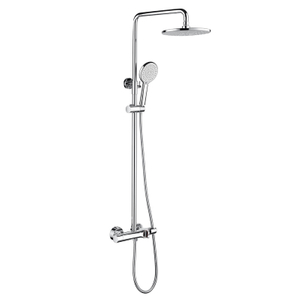 Two function thermostatic stainless steel bathroom shower set