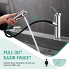 New appearance telescopic stainless steel taps bathroom pull-out basin faucet