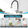 304 stainless steel wall mounted kitchen faucet with flexible nozzle