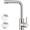 3 way chromium stainless steel kitchen faucet with clean water