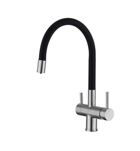 3 way kitchen faucet with flexible spout