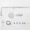 Two function thermostatic stainless steel bathroom shower set