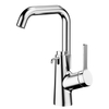 single handle drawn ceramic spool Stainless steel kitchen faucet with soap dispenser