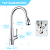 Induction pull out taps stainless steel kitchen faucet