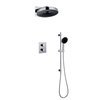 2 function thermostatic concealed shower set with sliding bar